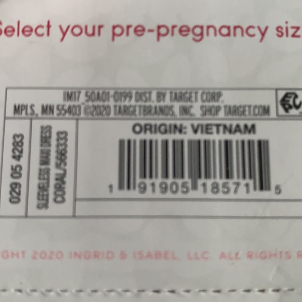 Isabelle maternity long dress - Picture 4 of 4